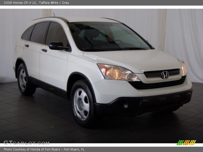 Taffeta White / Gray 2008 Honda CR-V LX