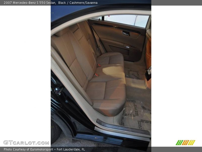 Black / Cashmere/Savanna 2007 Mercedes-Benz S 550 Sedan