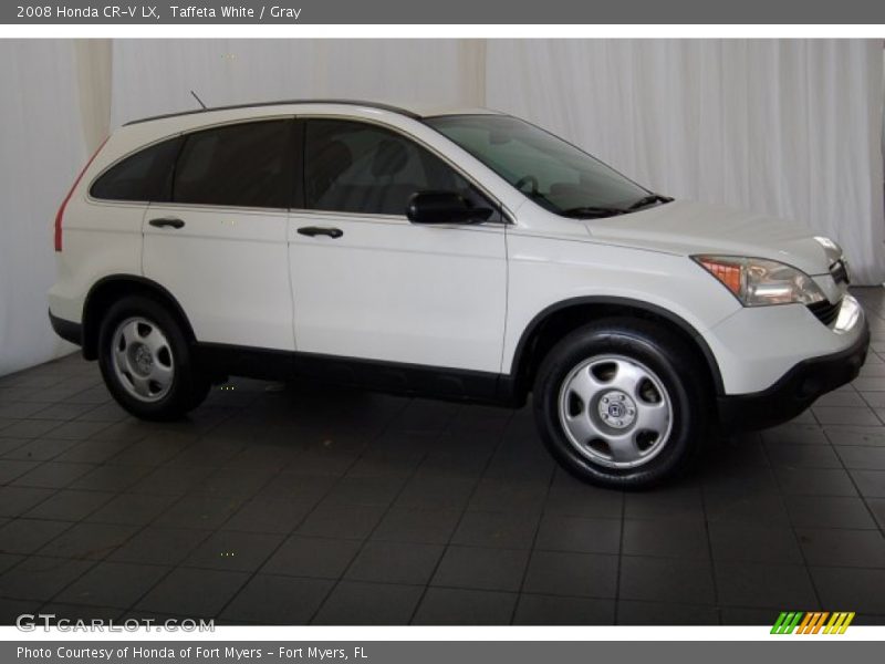 Taffeta White / Gray 2008 Honda CR-V LX