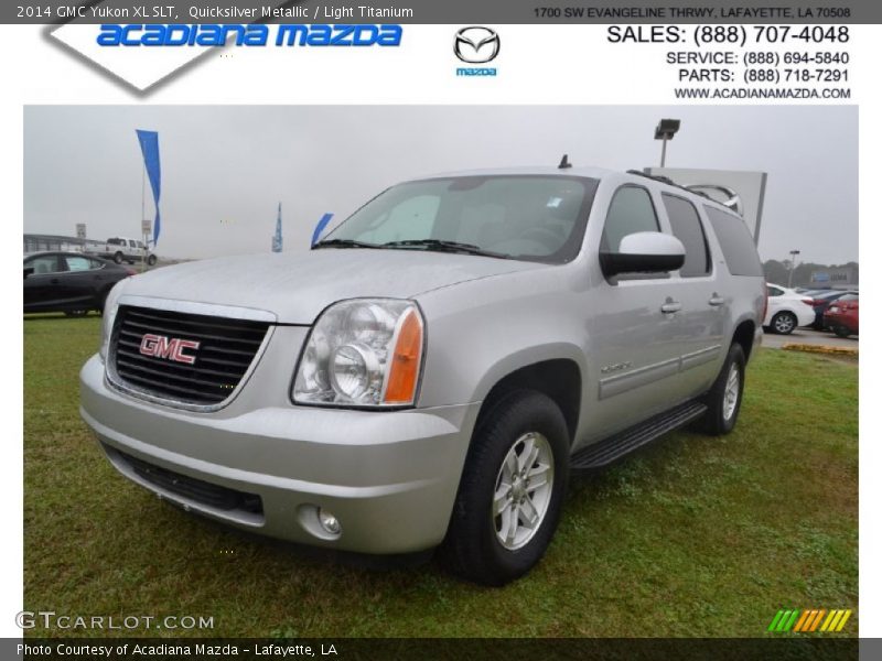 Quicksilver Metallic / Light Titanium 2014 GMC Yukon XL SLT