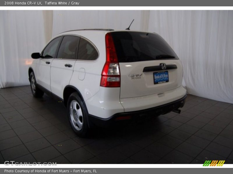 Taffeta White / Gray 2008 Honda CR-V LX