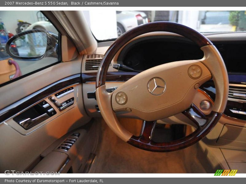 Black / Cashmere/Savanna 2007 Mercedes-Benz S 550 Sedan