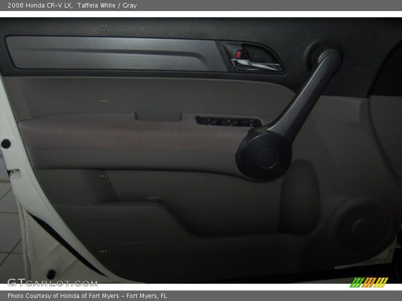 Taffeta White / Gray 2008 Honda CR-V LX