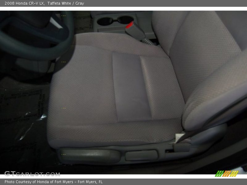 Taffeta White / Gray 2008 Honda CR-V LX
