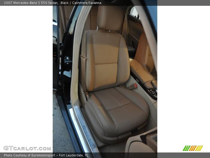 Black / Cashmere/Savanna 2007 Mercedes-Benz S 550 Sedan
