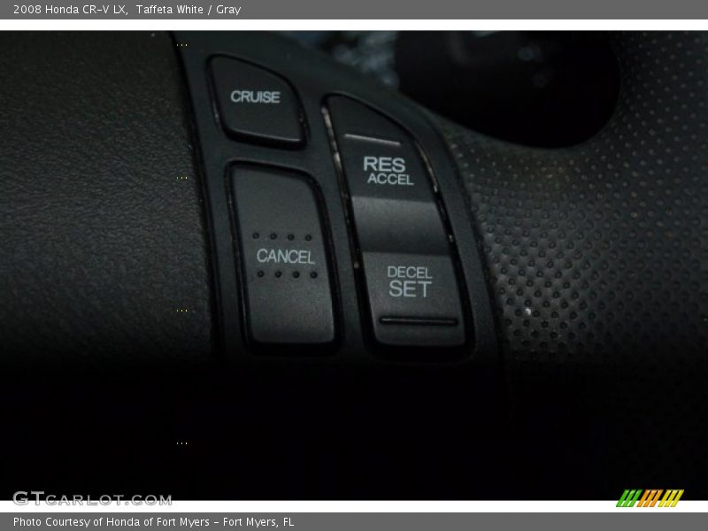 Taffeta White / Gray 2008 Honda CR-V LX