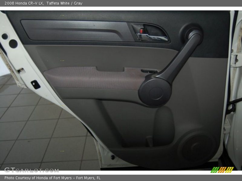 Taffeta White / Gray 2008 Honda CR-V LX