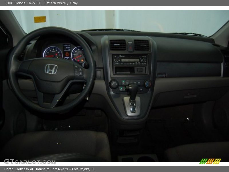 Taffeta White / Gray 2008 Honda CR-V LX