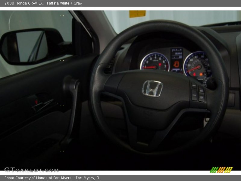 Taffeta White / Gray 2008 Honda CR-V LX