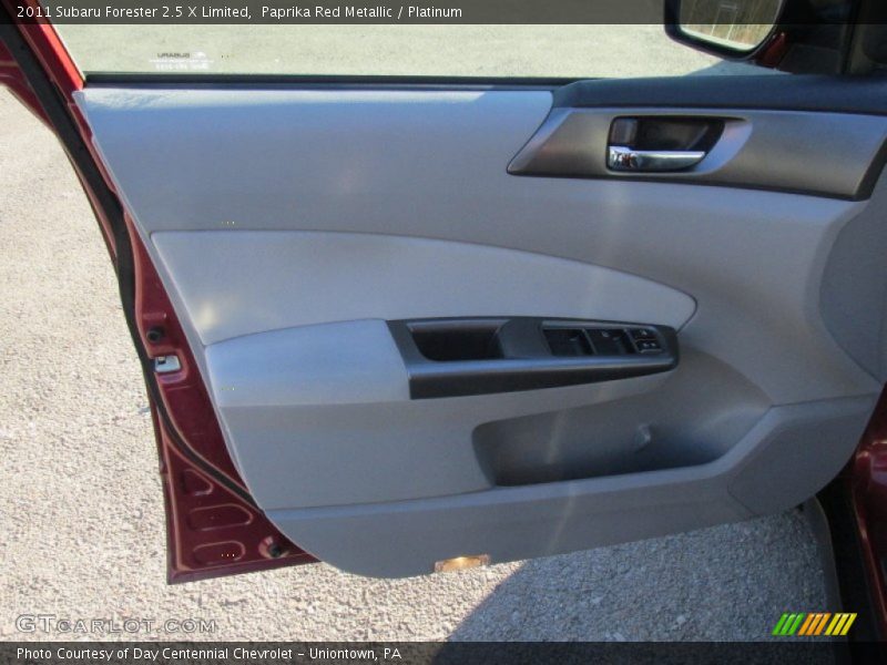Paprika Red Metallic / Platinum 2011 Subaru Forester 2.5 X Limited