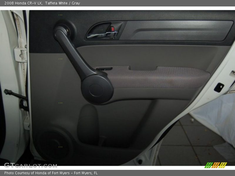 Taffeta White / Gray 2008 Honda CR-V LX