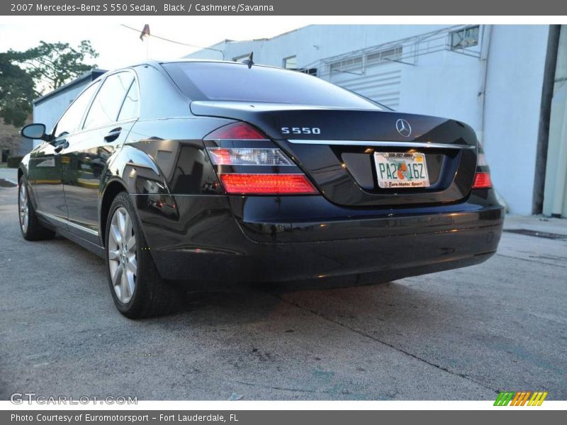 Black / Cashmere/Savanna 2007 Mercedes-Benz S 550 Sedan