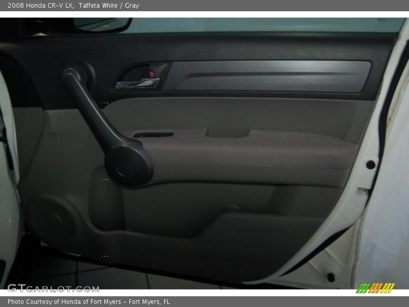 Taffeta White / Gray 2008 Honda CR-V LX