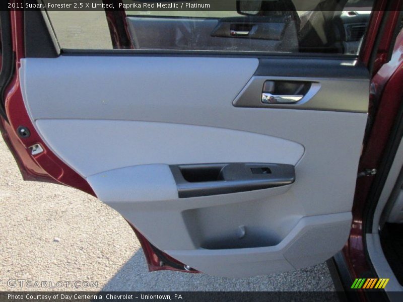 Paprika Red Metallic / Platinum 2011 Subaru Forester 2.5 X Limited