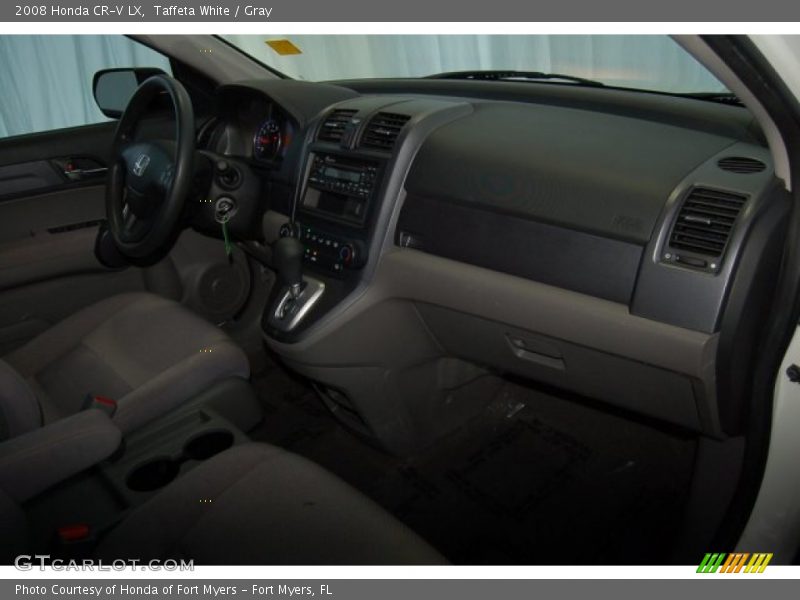 Taffeta White / Gray 2008 Honda CR-V LX