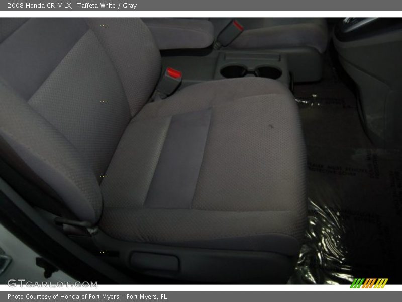 Taffeta White / Gray 2008 Honda CR-V LX