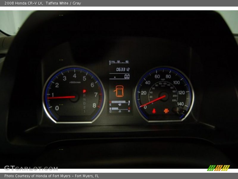 Taffeta White / Gray 2008 Honda CR-V LX
