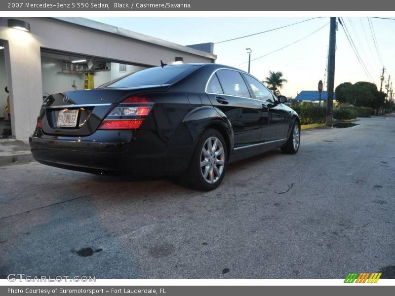 Black / Cashmere/Savanna 2007 Mercedes-Benz S 550 Sedan