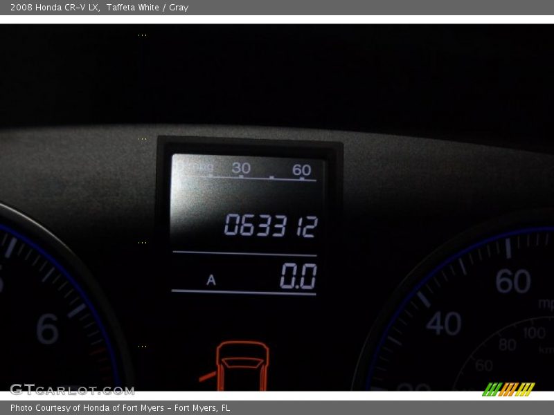 Taffeta White / Gray 2008 Honda CR-V LX