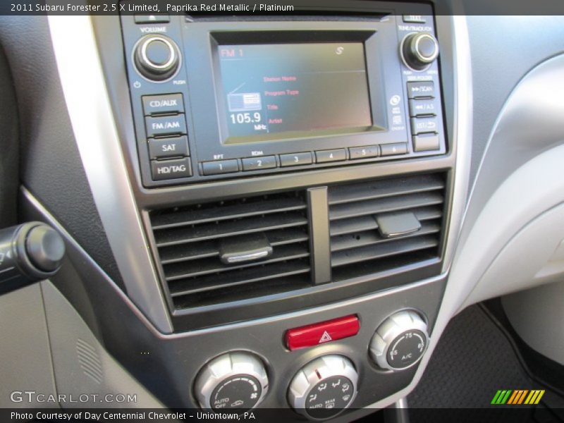 Paprika Red Metallic / Platinum 2011 Subaru Forester 2.5 X Limited