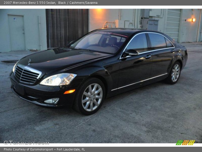 Black / Cashmere/Savanna 2007 Mercedes-Benz S 550 Sedan