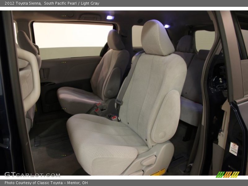 South Pacific Pearl / Light Gray 2012 Toyota Sienna