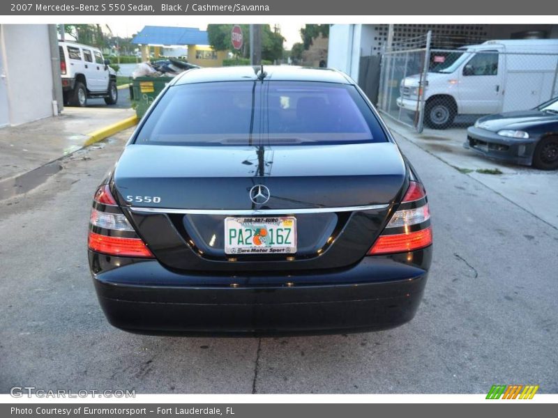 Black / Cashmere/Savanna 2007 Mercedes-Benz S 550 Sedan