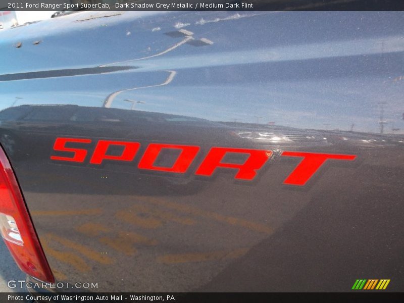 Dark Shadow Grey Metallic / Medium Dark Flint 2011 Ford Ranger Sport SuperCab