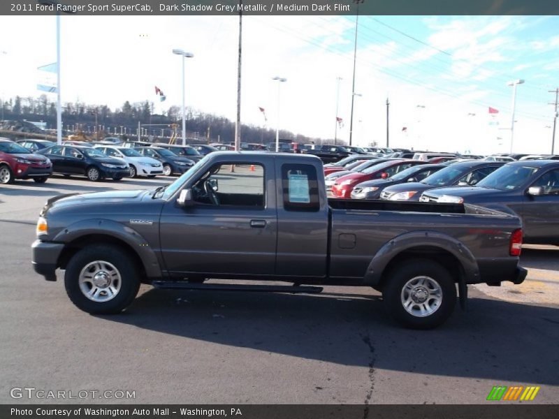 Dark Shadow Grey Metallic / Medium Dark Flint 2011 Ford Ranger Sport SuperCab