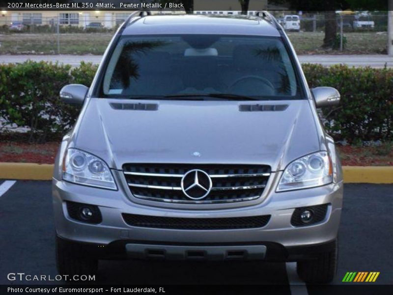 Pewter Metallic / Black 2007 Mercedes-Benz ML 350 4Matic
