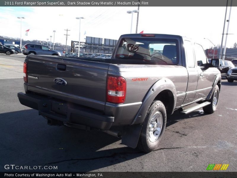 Dark Shadow Grey Metallic / Medium Dark Flint 2011 Ford Ranger Sport SuperCab
