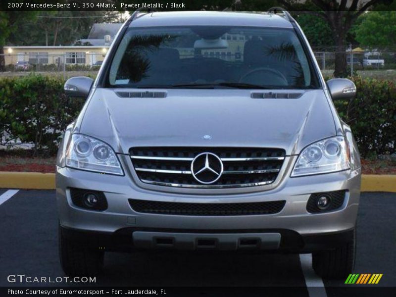Pewter Metallic / Black 2007 Mercedes-Benz ML 350 4Matic