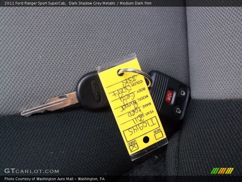 Dark Shadow Grey Metallic / Medium Dark Flint 2011 Ford Ranger Sport SuperCab
