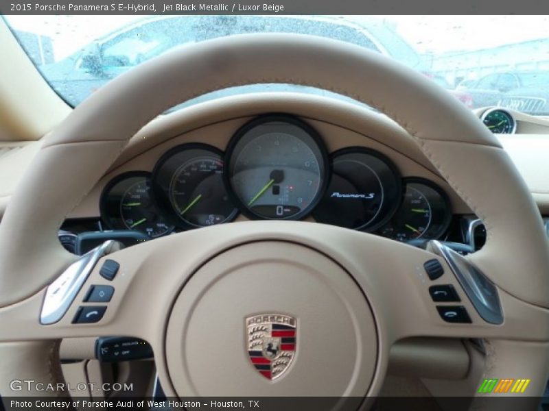Jet Black Metallic / Luxor Beige 2015 Porsche Panamera S E-Hybrid