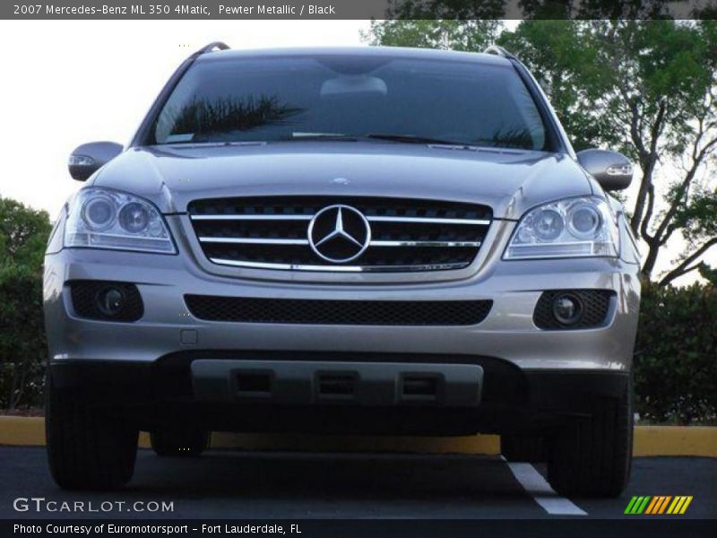 Pewter Metallic / Black 2007 Mercedes-Benz ML 350 4Matic