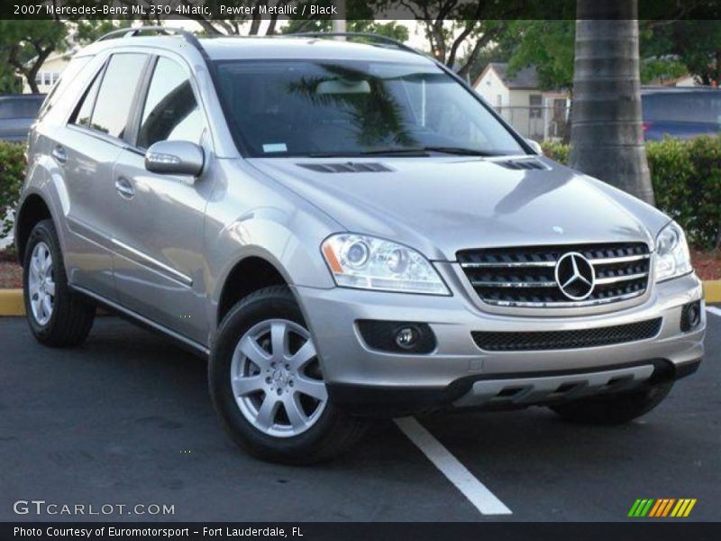 Pewter Metallic / Black 2007 Mercedes-Benz ML 350 4Matic