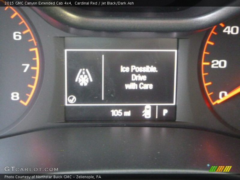 Cardinal Red / Jet Black/Dark Ash 2015 GMC Canyon Extended Cab 4x4