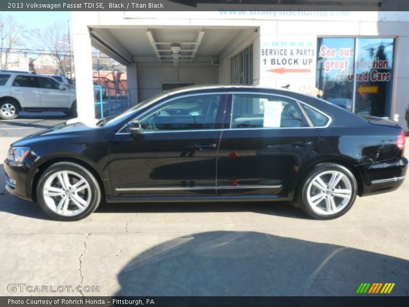 Black / Titan Black 2013 Volkswagen Passat TDI SE