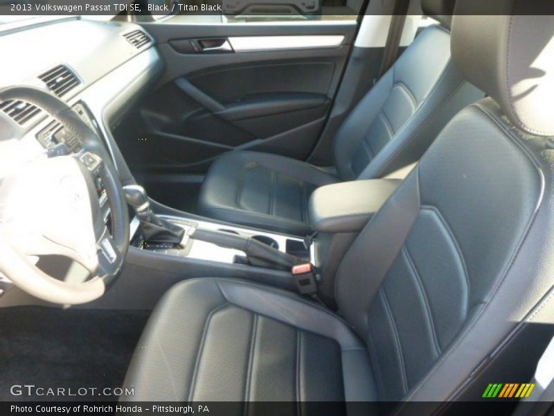 Black / Titan Black 2013 Volkswagen Passat TDI SE