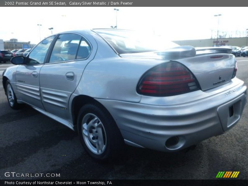 Galaxy Silver Metallic / Dark Pewter 2002 Pontiac Grand Am SE Sedan