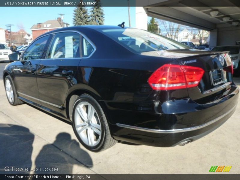 Black / Titan Black 2013 Volkswagen Passat TDI SE