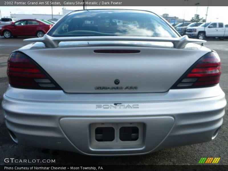 Galaxy Silver Metallic / Dark Pewter 2002 Pontiac Grand Am SE Sedan