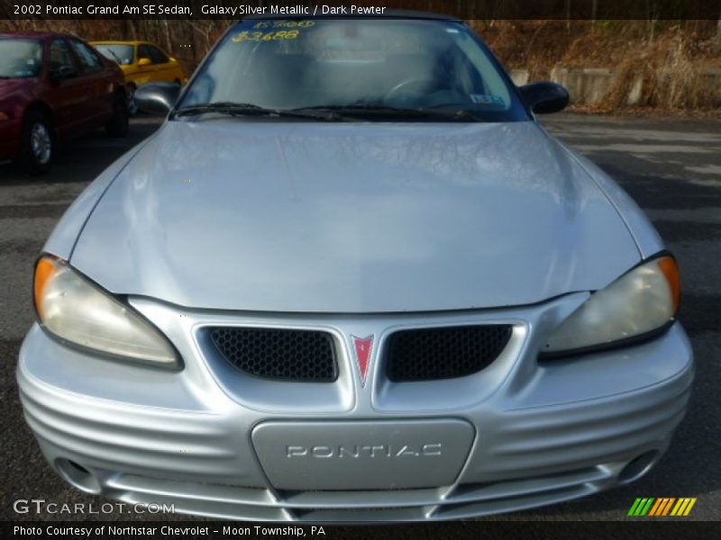 Galaxy Silver Metallic / Dark Pewter 2002 Pontiac Grand Am SE Sedan