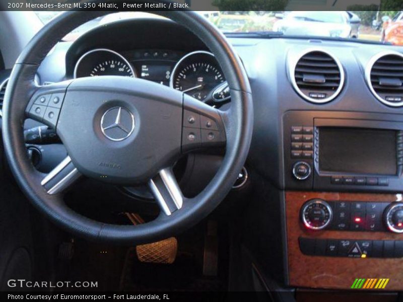 Pewter Metallic / Black 2007 Mercedes-Benz ML 350 4Matic
