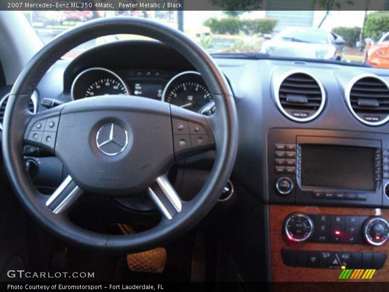 Pewter Metallic / Black 2007 Mercedes-Benz ML 350 4Matic