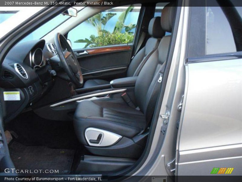 Pewter Metallic / Black 2007 Mercedes-Benz ML 350 4Matic