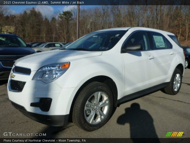 Summit White / Jet Black 2015 Chevrolet Equinox LS AWD