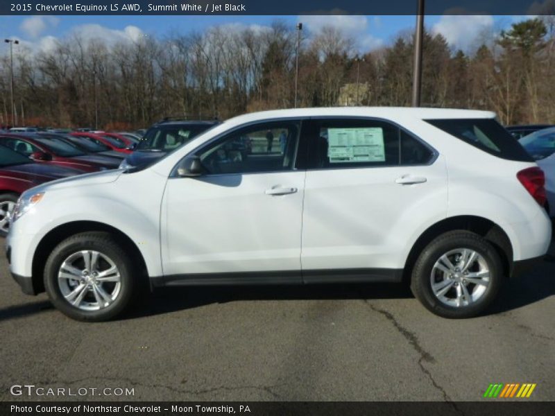 Summit White / Jet Black 2015 Chevrolet Equinox LS AWD