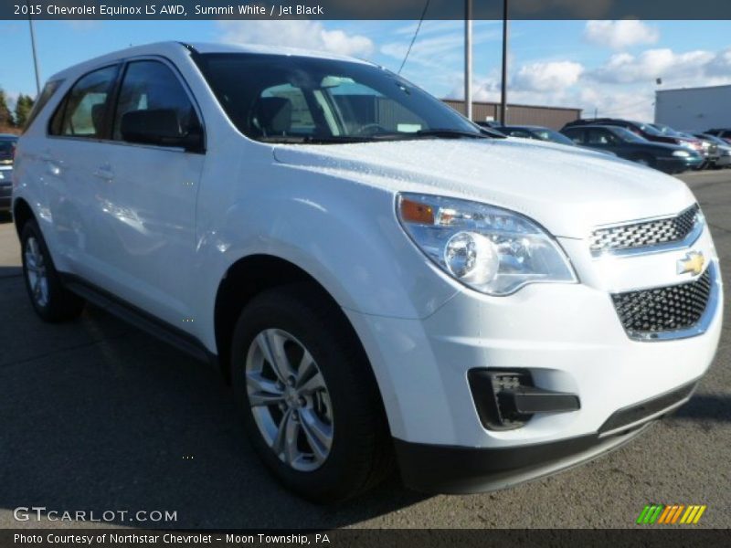 Summit White / Jet Black 2015 Chevrolet Equinox LS AWD