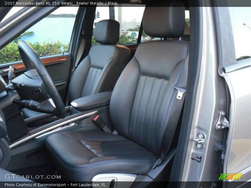 Pewter Metallic / Black 2007 Mercedes-Benz ML 350 4Matic